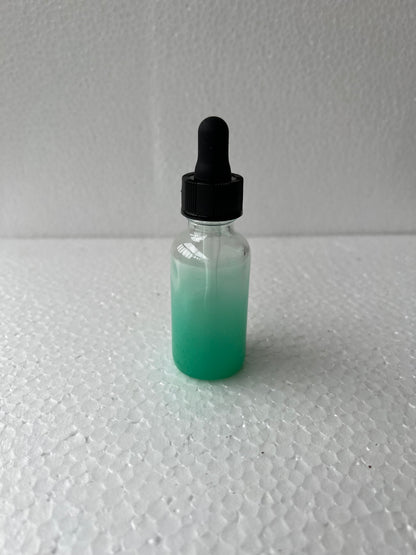 6 PACK OF 1oz TEAL BOSTON GLASS DROPPER BOTTLES