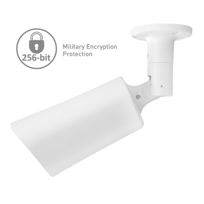 AR4 Outdoor Bullet Camera - White, AI Detection, Night Vision