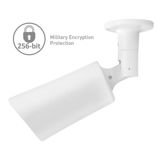 AR4 Outdoor Bullet Camera - White, AI Detection, Night Vision