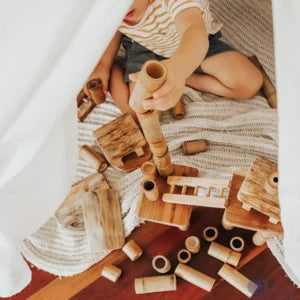 QToys Australia (USA) Bamboo Building Set with Houses Secondary image