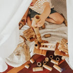 QToys Australia (USA) Bamboo Building Set with Houses