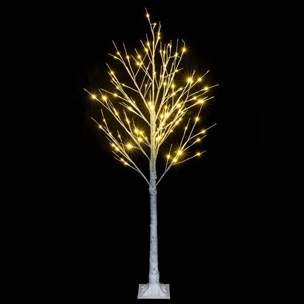 4FT Snowflake Christmas Tree with 48 LED Lamp Main image