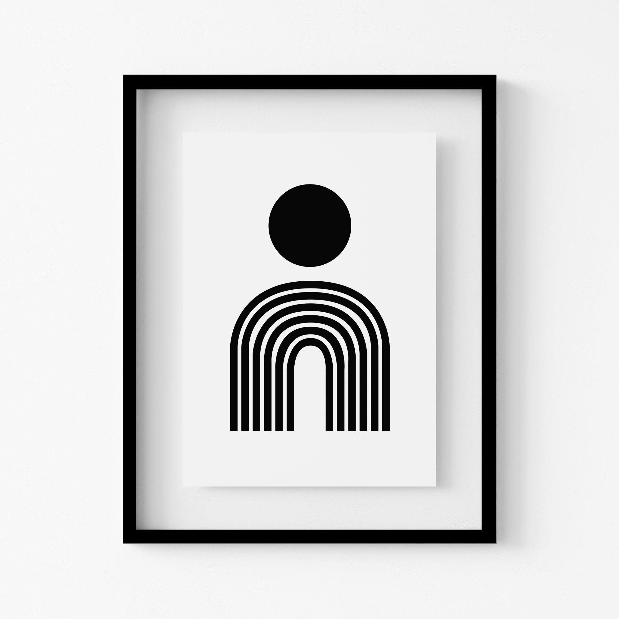 Arches Geometric Art Print Main image