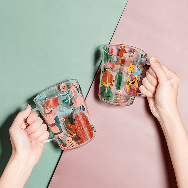 Creative Cartoon Glass Mug