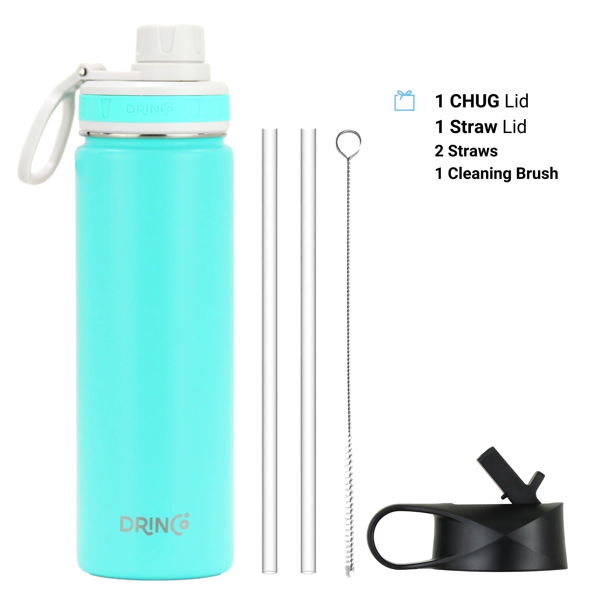 DRINCO® 22oz Stainless Steel Sport Water Bottle - Teal Secondary image