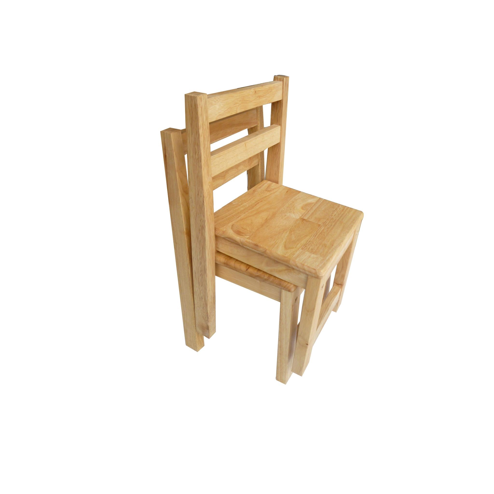 QToys Australia (USA) STANDARD CHAIRS - RUBBERWOOD Secondary image