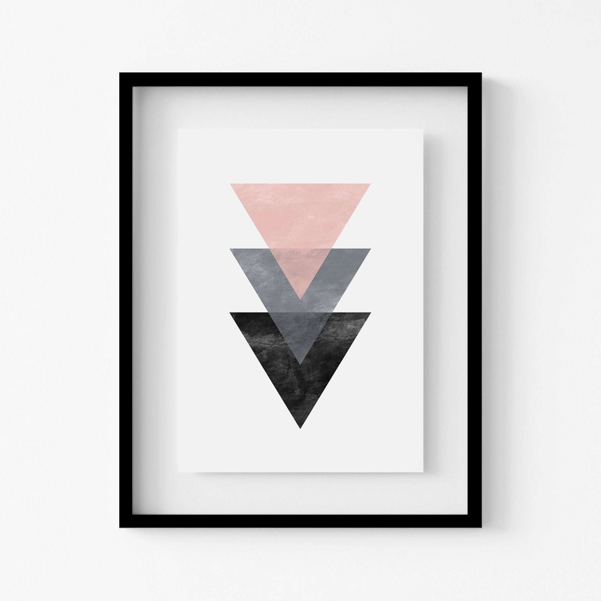 Scandinavian Geometric Triangles Print Main image