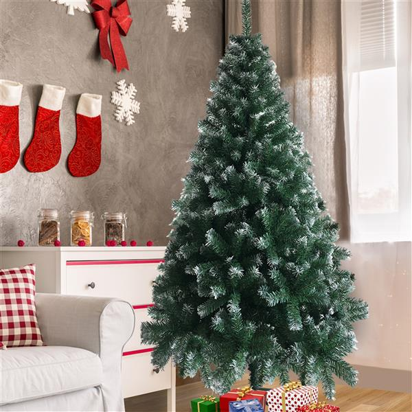 6FT Iron Leg White PVC 650 Branches Christmas Tree Secondary image