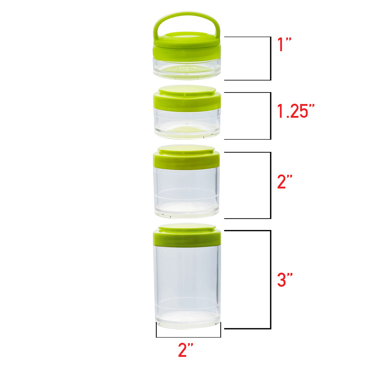Zunammy Portable Stackable Food Leak Proof Storage Containers ( 2 Pack Secondary image