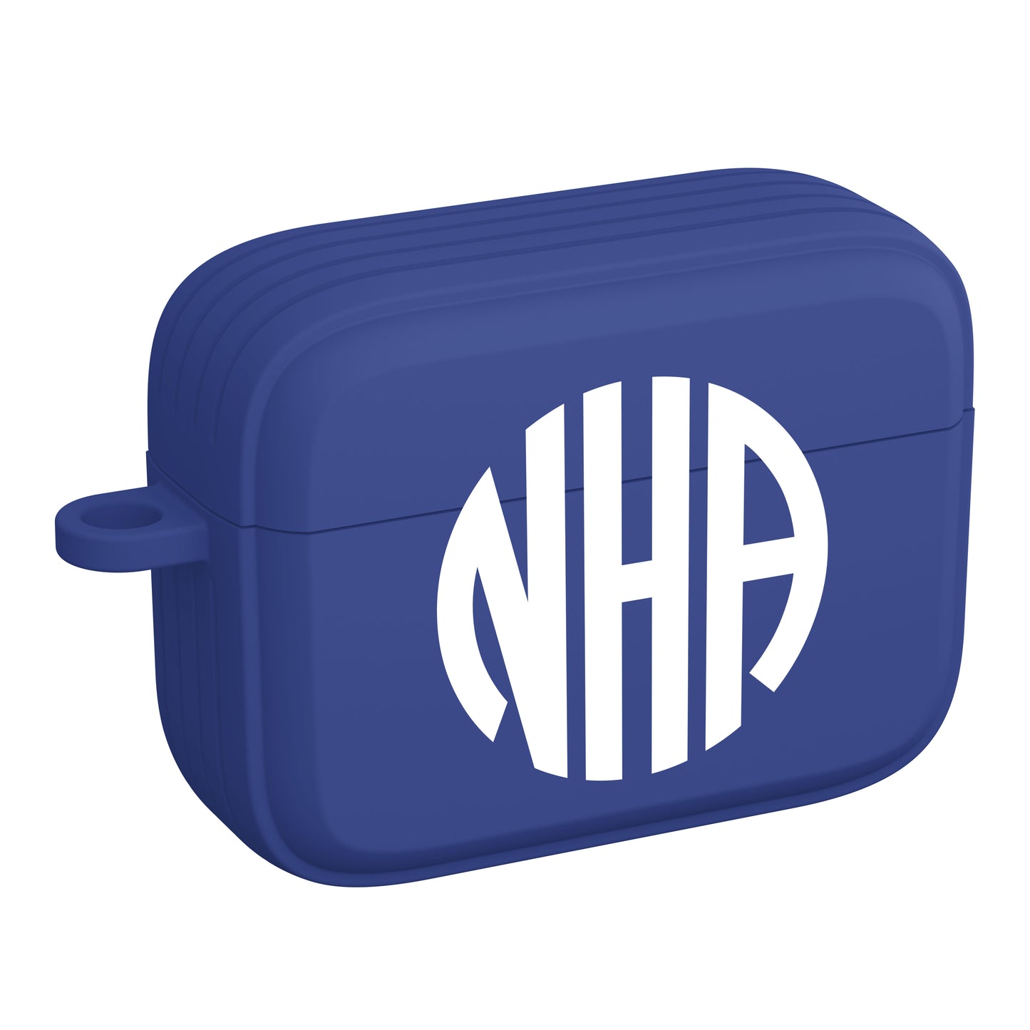 Custom Monogram Blue Case Cover for Apple AirPods Gen 1, 2, 3 & Pro