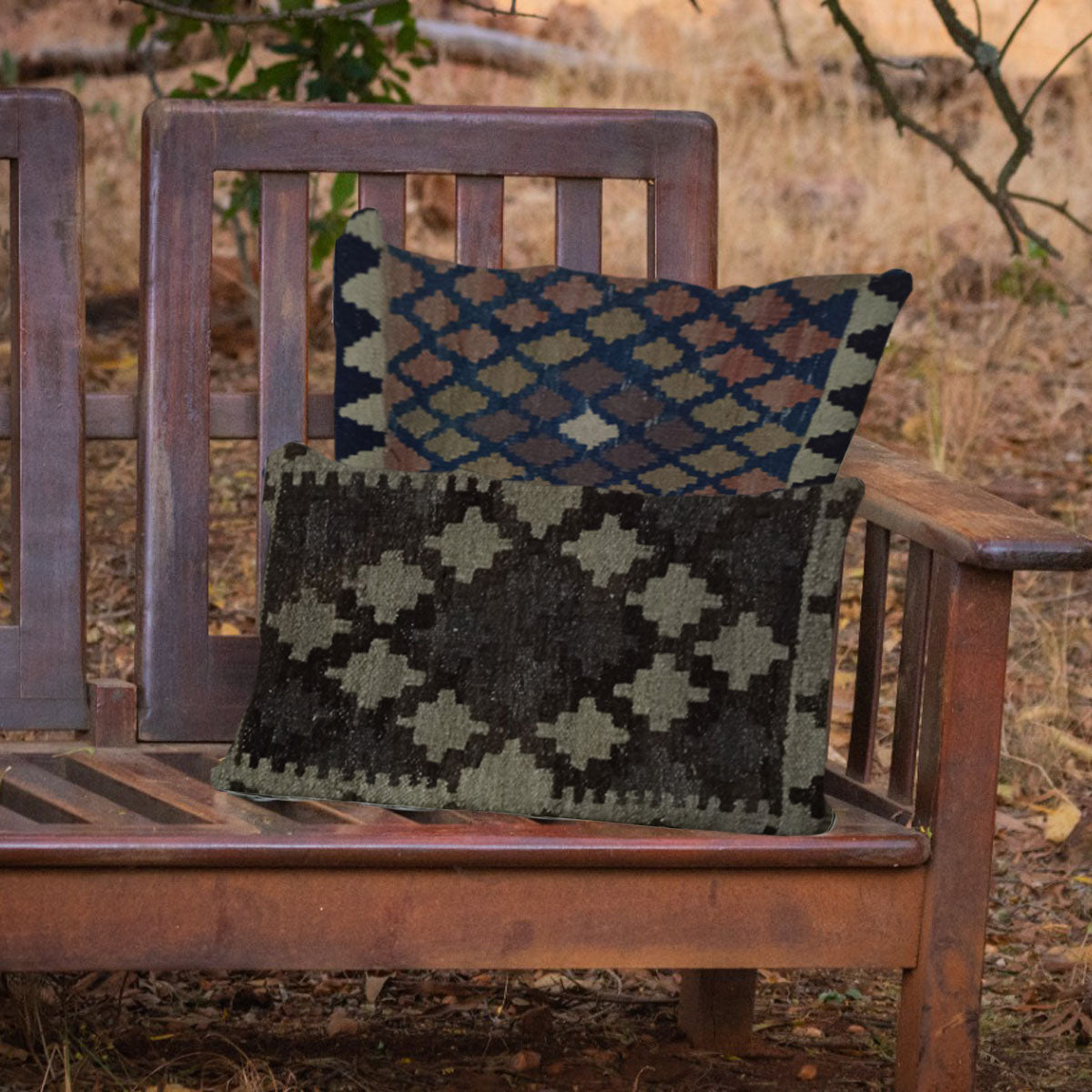 Kilim Handwoven Armadillo Zeus Cushion Cover