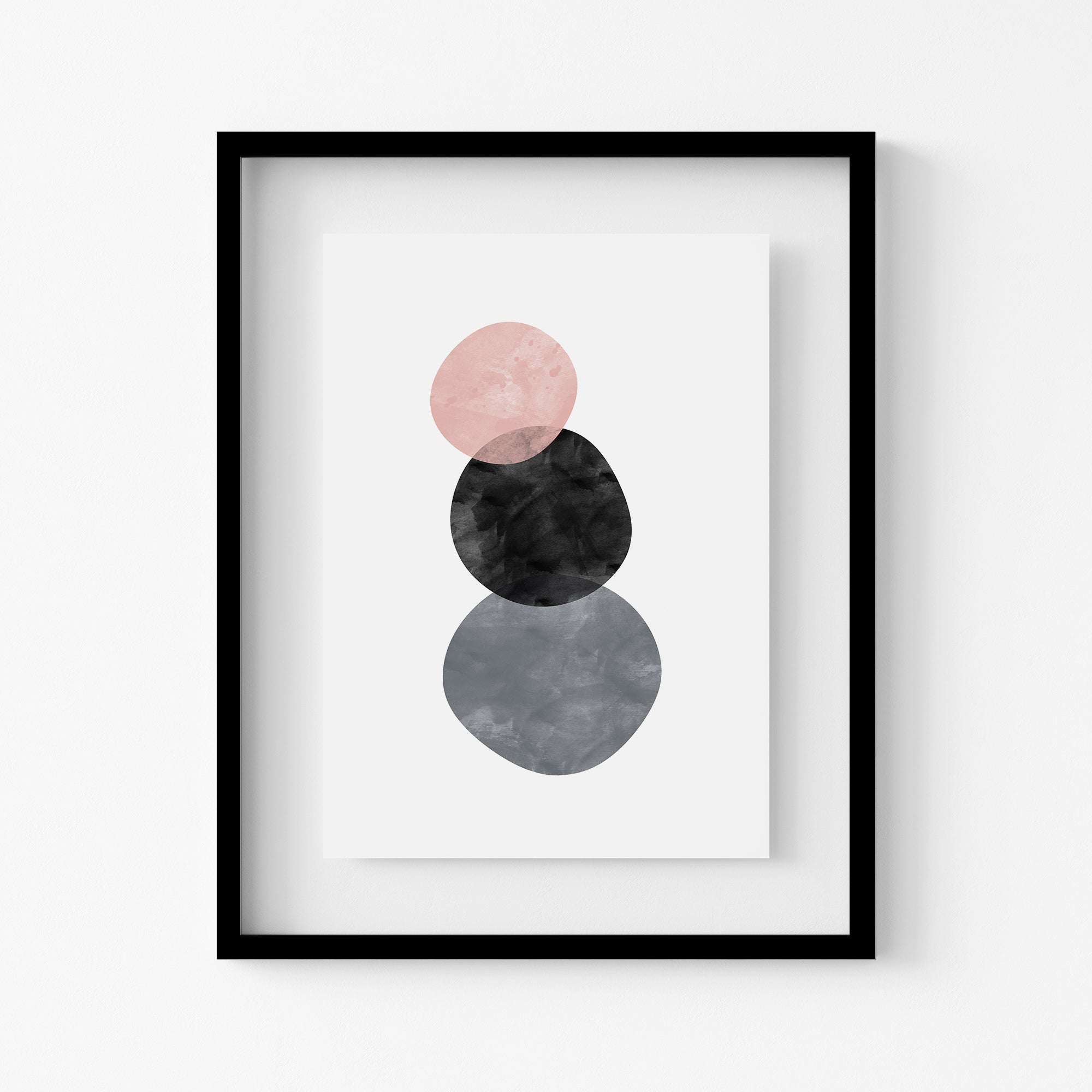 Abstract Circles Art Print Main image