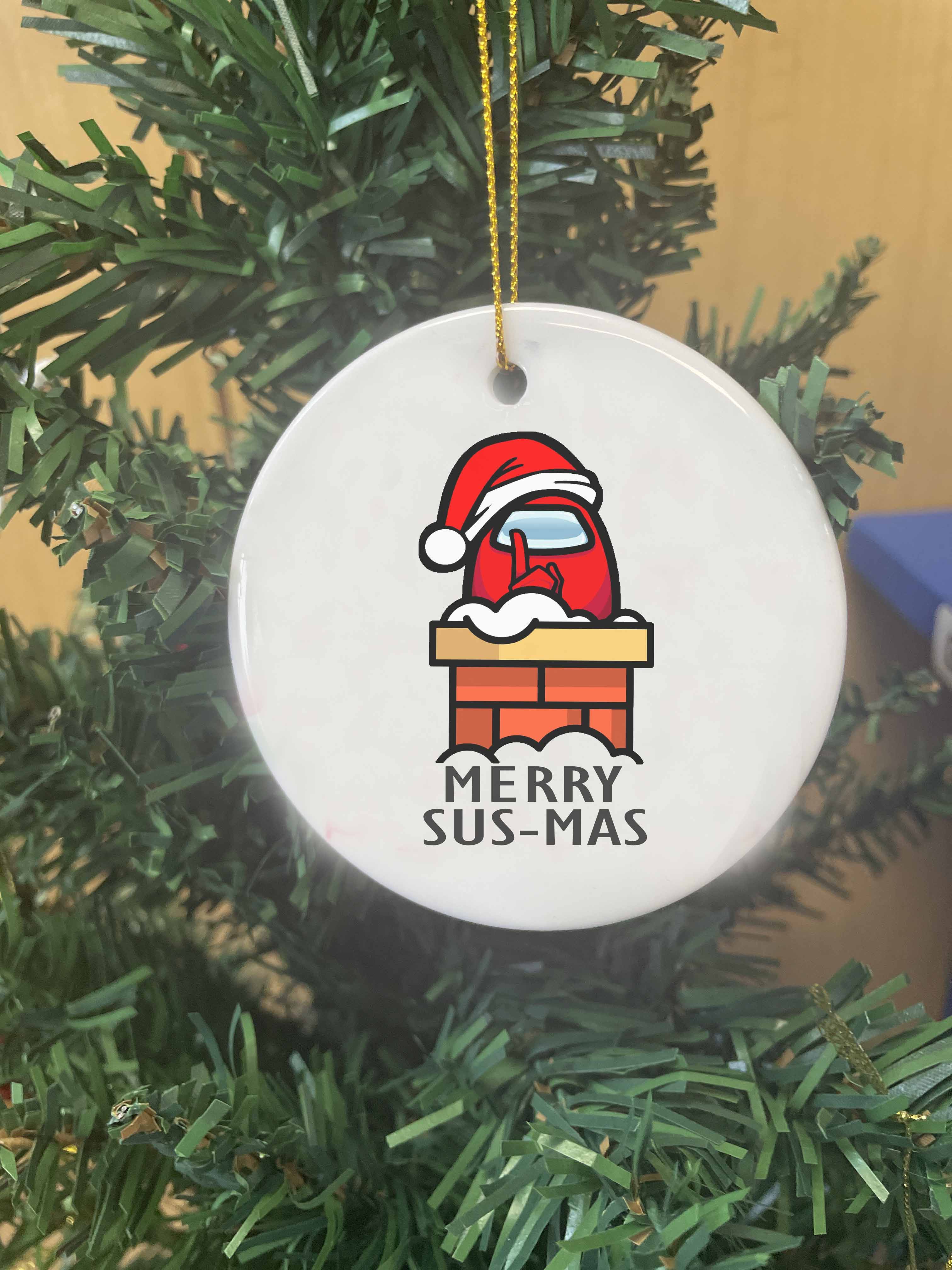 Ceramic Among Us Christmas Decorations Christmas Tree Ornament #708 Main image