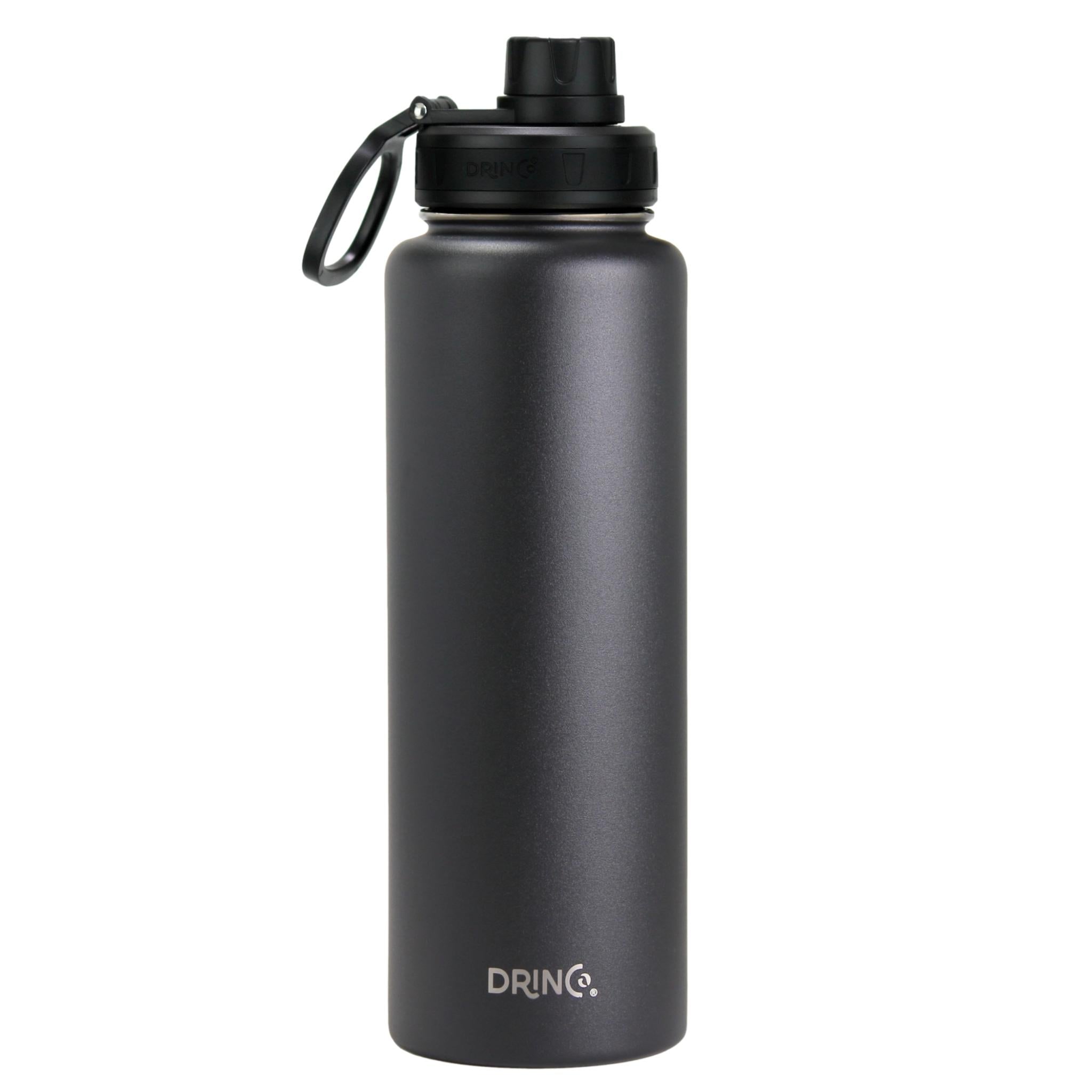 DRINCO® 40oz Stainless Steel Sport Water Bottle - Black Main image