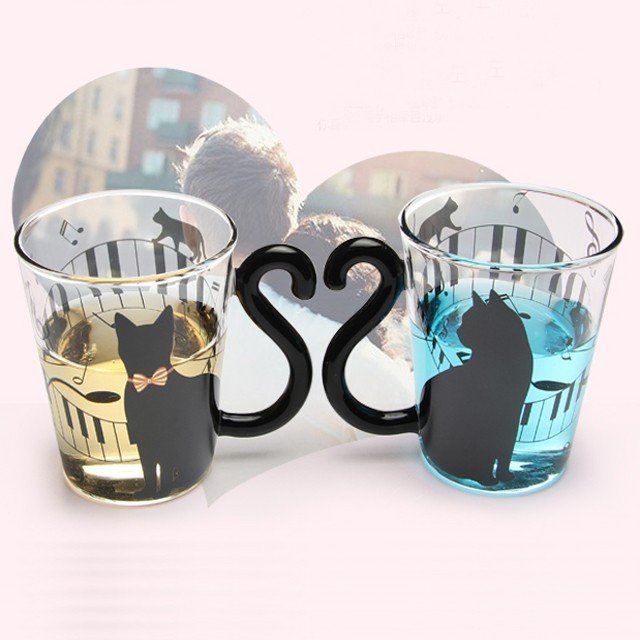 Creative Cat Glass Milk Mug Main image