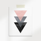 Scandinavian Geometric Triangles Print