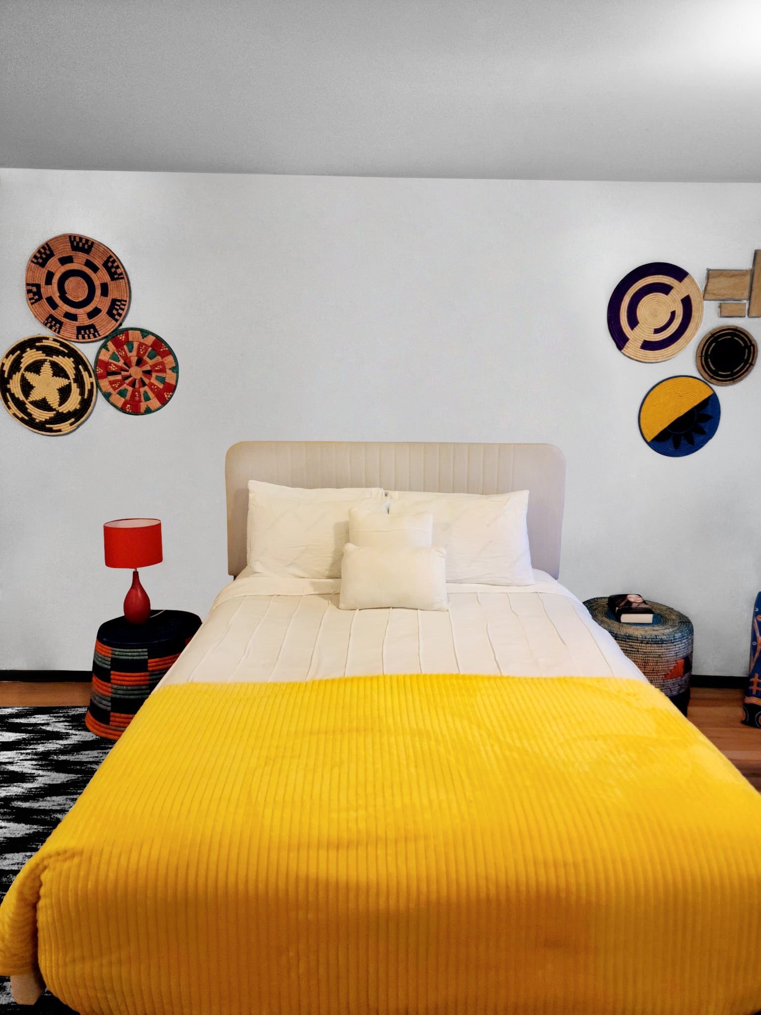 Shamba Handcrafted Eco-Friendly Wall Disc. Secondary image