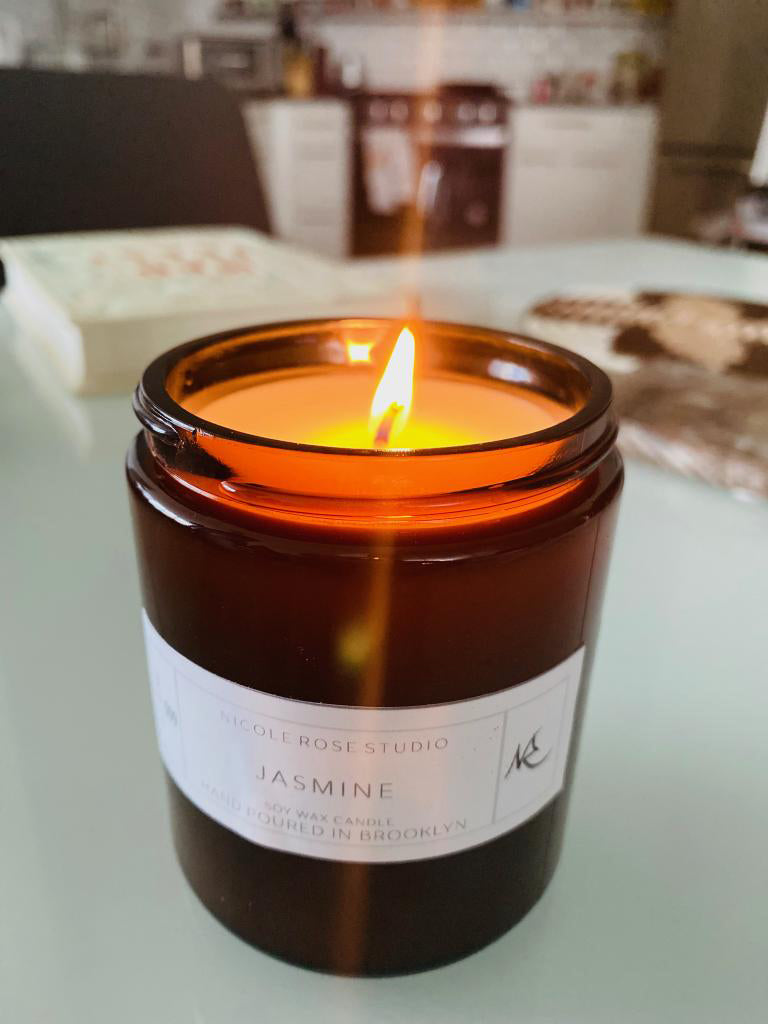 Jasmine Soy Wax Candle Secondary image