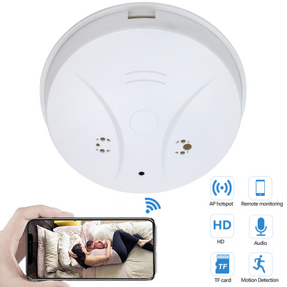 1080P HD WiFi Night Version Smoke Detector Hidden Spy Camera