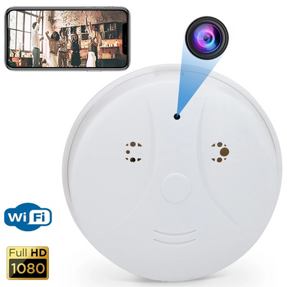 1080P HD WiFi Night Version Smoke Detector Hidden Spy Camera