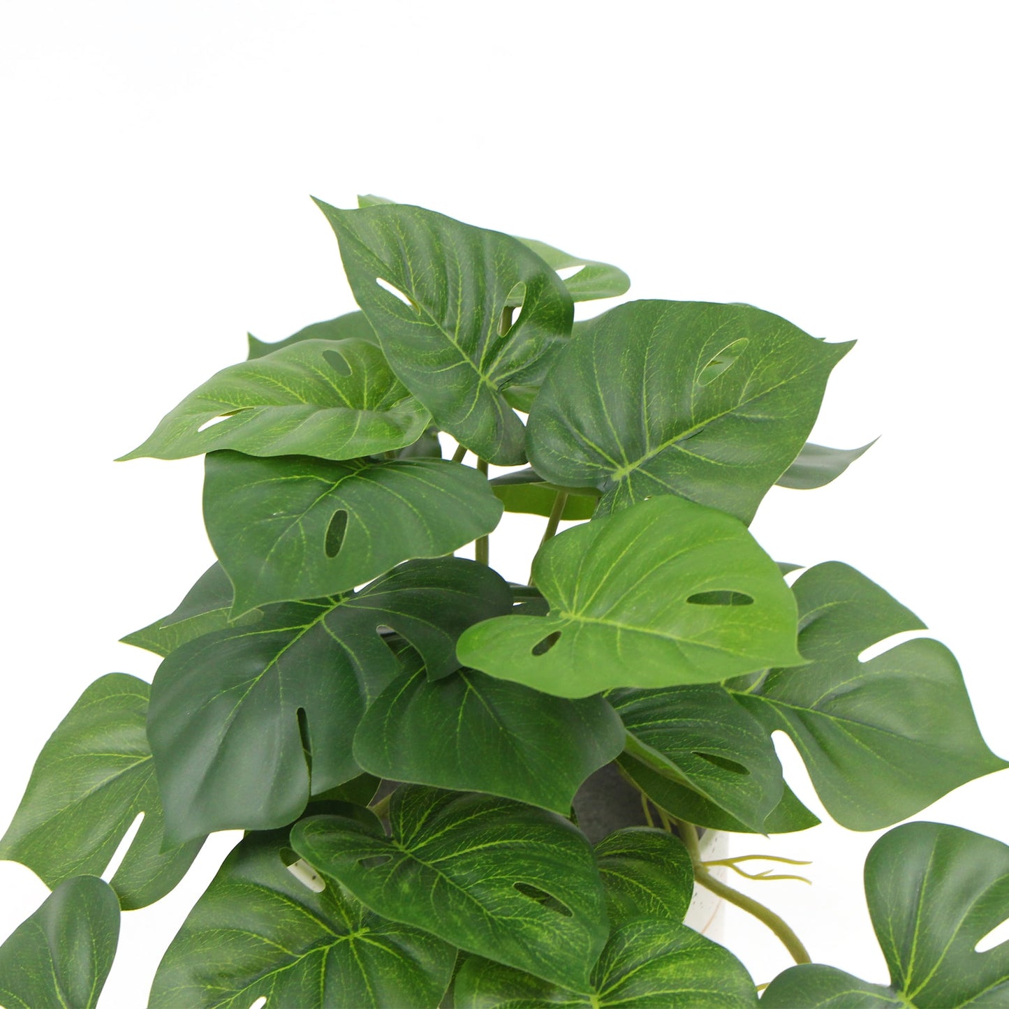 Decorative Ceramic Bowl Potted Artificial Monstera Plant 30cm
