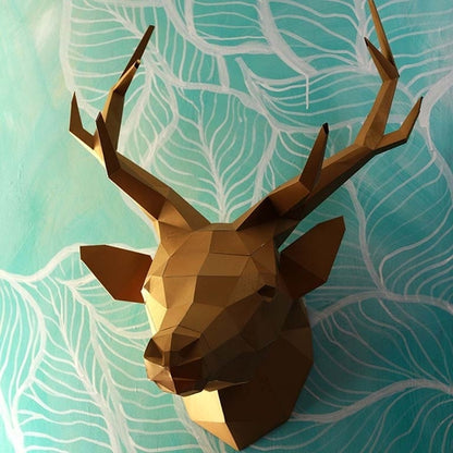 Deer Head Wall Art - Grey Sapphire Limited Edition