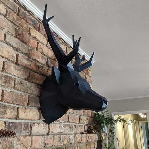 Deer Head Wall Art - Grey Sapphire Limited Edition