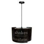 Big Coffee Shade Vintage Ceiling Pendant Lamp Shade~3205