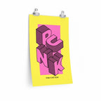 Punk is Not Dead Retro Poster