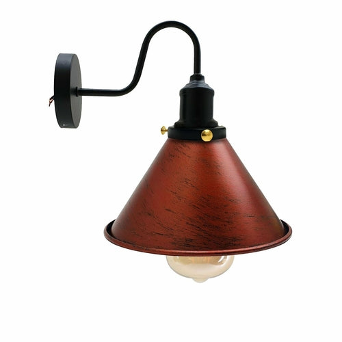 E27 Industrial Metal Wall Light Fitting Vintage Cone shape Wall