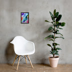 Abstract Framed matte paper poster