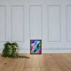 Abstract Framed matte paper poster