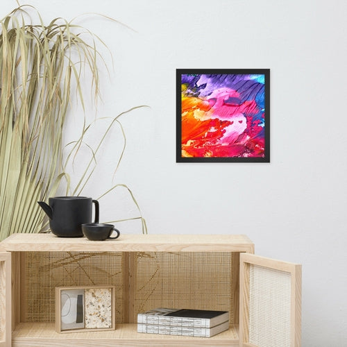 Rainbow Waves Framed poster Secondary image