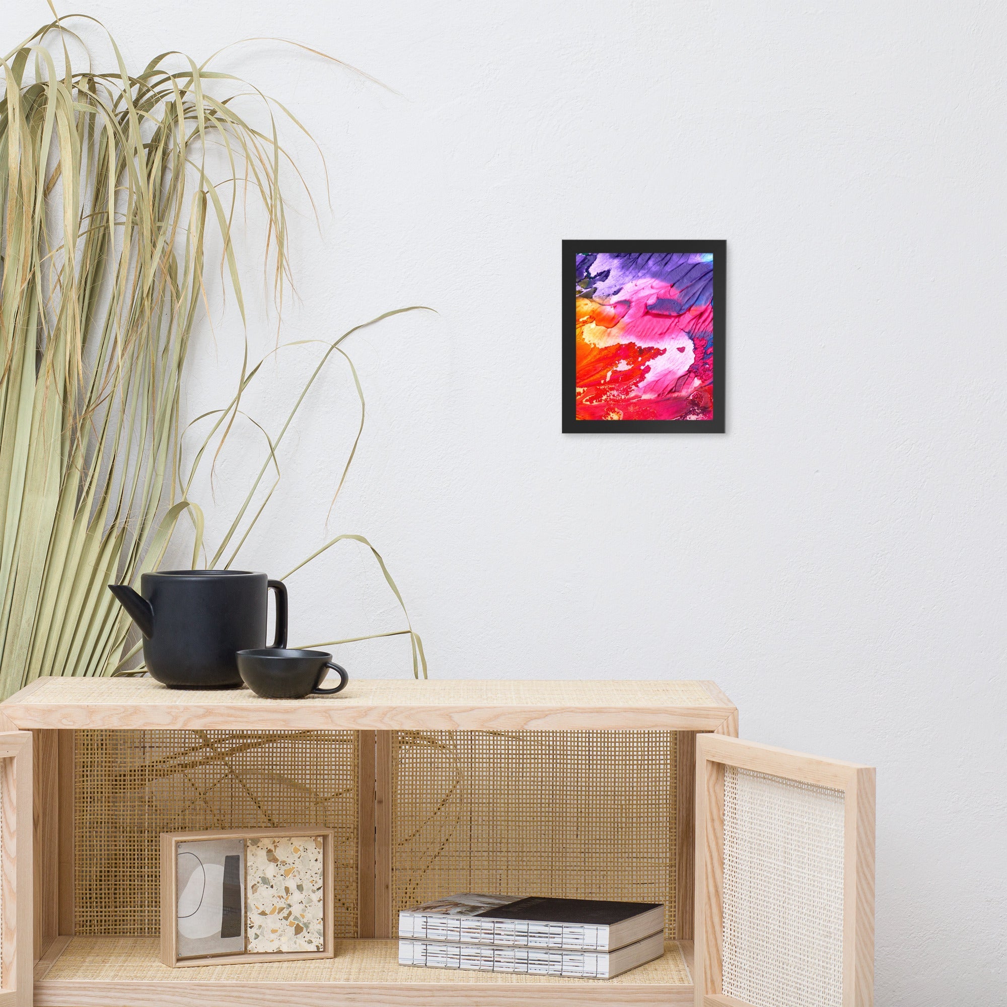 Rainbow Waves Framed poster Main image