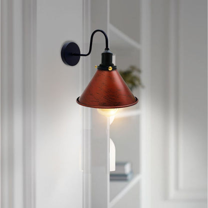 E27 Industrial Metal Wall Light Fitting Vintage Cone shape Wall