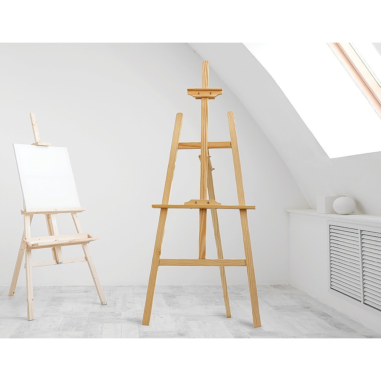 Pine Wood Easel Artist Art Display Painting Shop Tripod Stand Wedding Main image