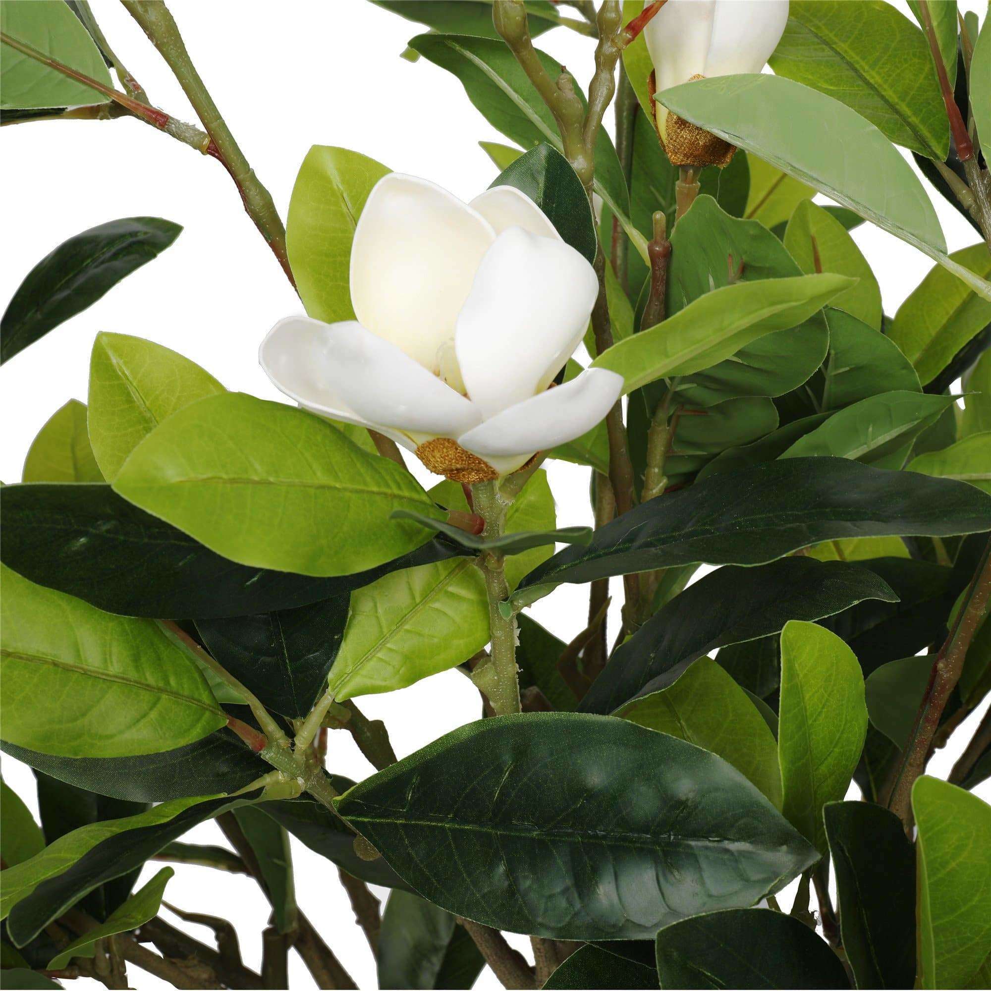 Faux Potted Magnolia Tree with Stunning White Flowers 130cm Secondary image