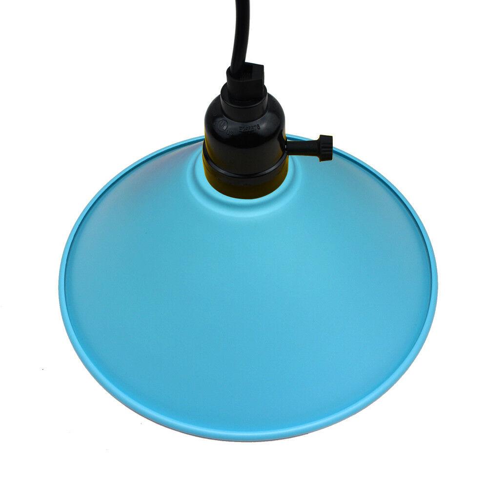 Blue Pendant Modern Flat Ceiling Light Lampshade Chandelier~3174 Secondary image
