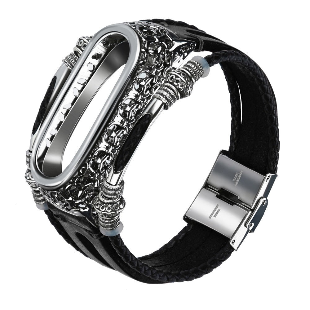 fitness bracelet Replacement Leather Wristband
