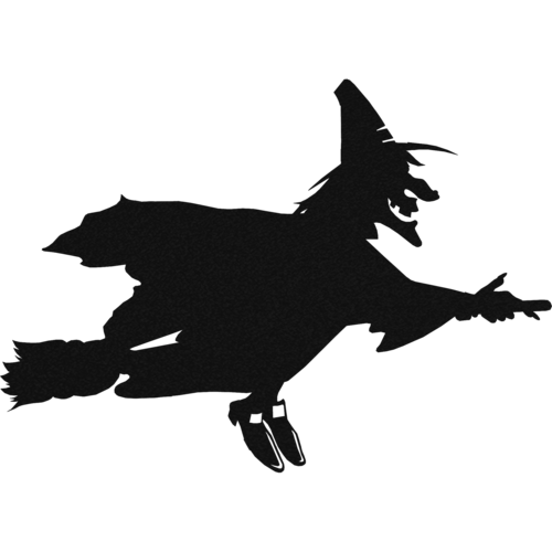 Flying Witch - Metal Wall Art