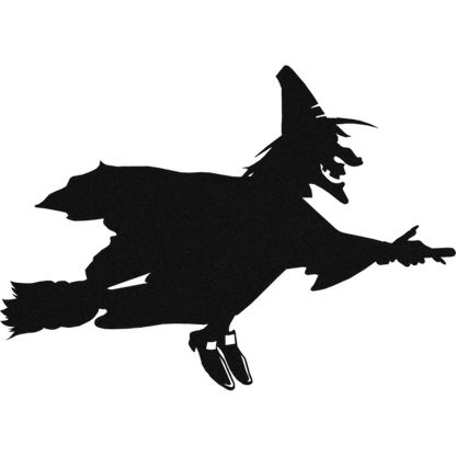 Flying Witch - Metal Wall Art