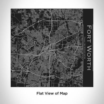Fort Worth - Texas Map Tumbler in Matte Black