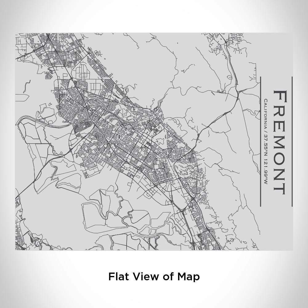 Fremont - California Map Bottle with Bamboo Top