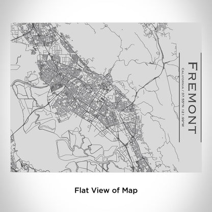 Fremont - California Map Bottle with Bamboo Top