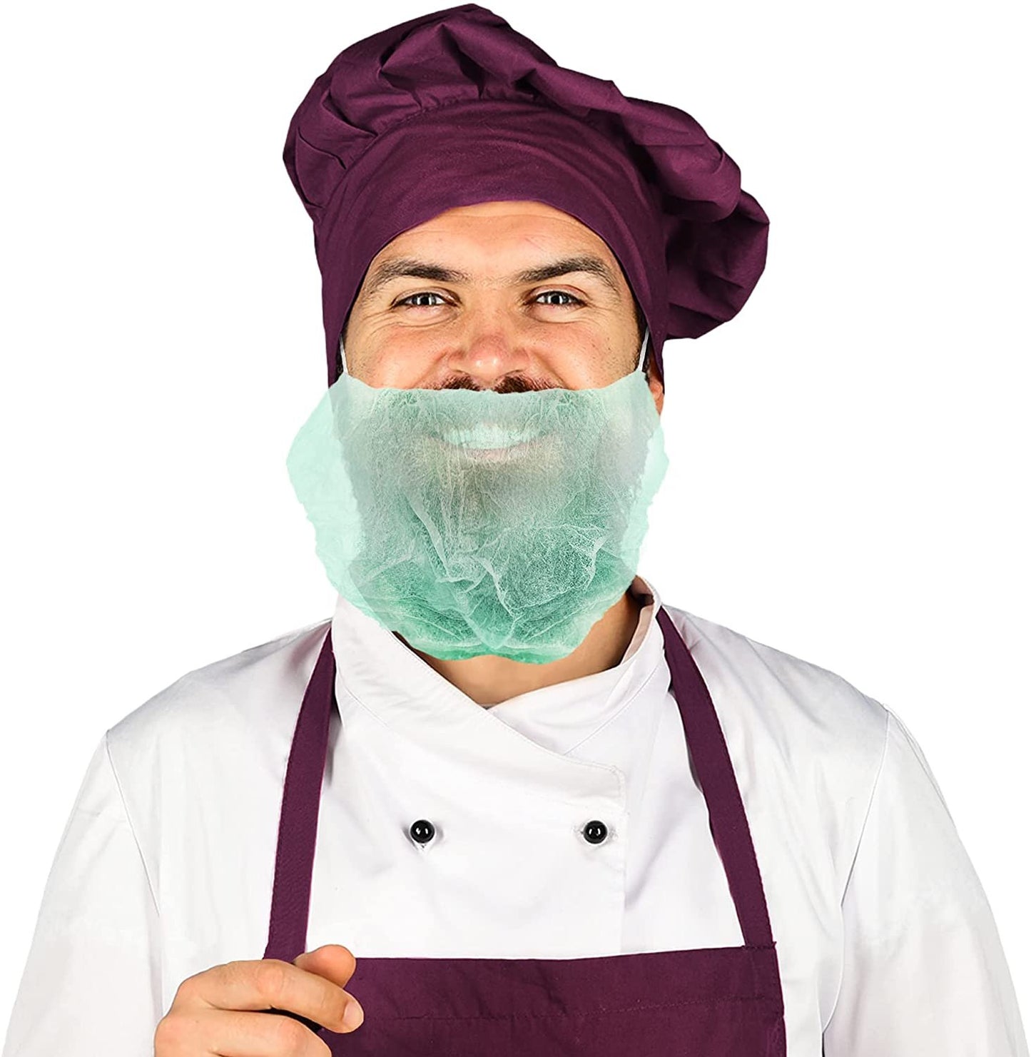 Protective Beard Covers. Polypropylene Facial Hair Guards. PPE Beard