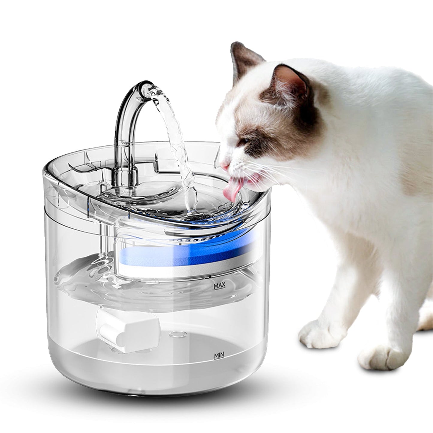 68 fl oz  Large Capacity Automatic  Pet Water Fountain with 2 Modes