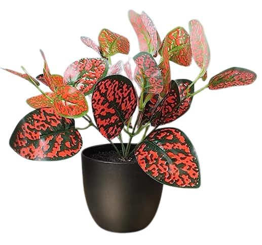 Artificial Plant Bush in Plastic Pot for Home Decor  (SIZE-454gm) Main image