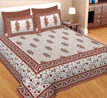 100% Cotton Traditional Jaipuri Printed Bedsheet For Double Bed King