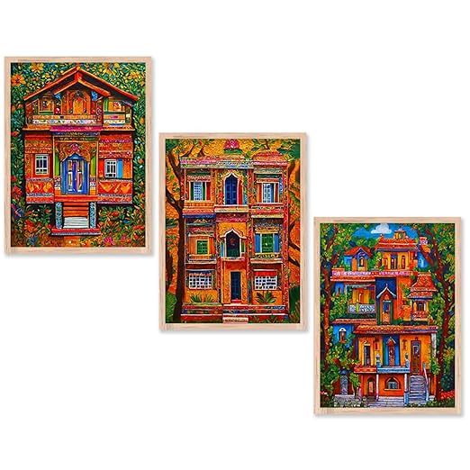 Premium Digital Painting with Frame for Home Decor - Nature Painting Main image