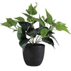 Artificial Plant Bush in Plastic Pot for Home Decor  (SIZE-10x10cm)